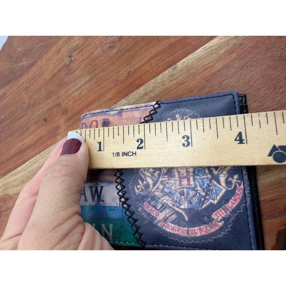 Harry Potter Hogwarts Houses Bifold Wallet Mens OS Multicolor Crest Graphic